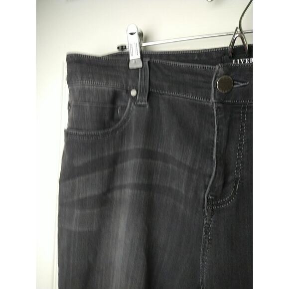 Liverpool Dark Grey Boot cut 5 Pocket Zip Button Pants. Size 18W - Picture 5 of 15